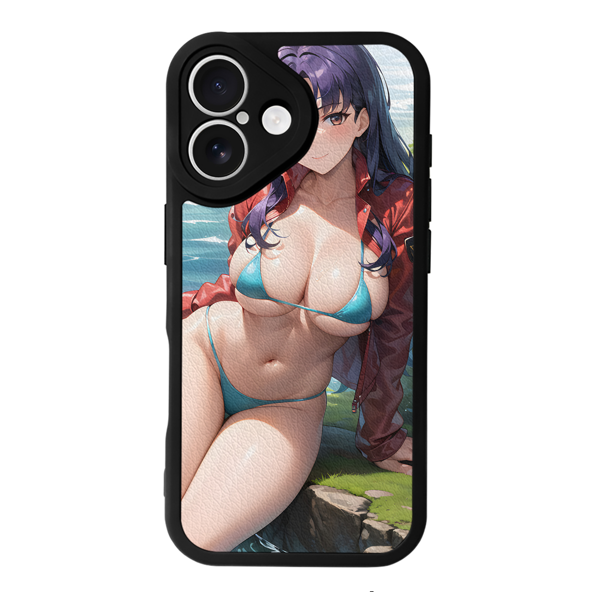 （画像用） EVA 新世紀エヴァンゲリオン 【iPhone 16シリーズ対応】シリコンスマホケース（レザー調） 材質：シリコン